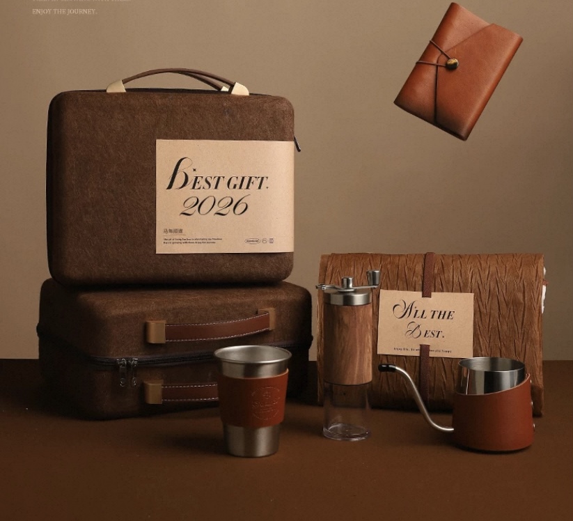 Executive gift box alternate angle with interior presentation details